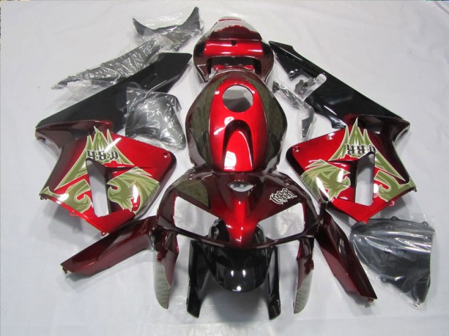 Kit Carénages Motos CBR 600 RR 2005-2006 - Noir Rouge Kit Carénages Motos CBR 600 RR 2005-2006 - Noir Rouge