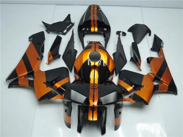 Kit Carénages Motos CBR 600 RR 2005-2006 - Orange Noir Kit Carénages Motos CBR 600 RR 2005-2006 - Orange Noir