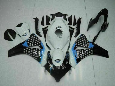Kit Carénages Motos Complet CBR 1000 RR 2008-2011 - Blanc Noir