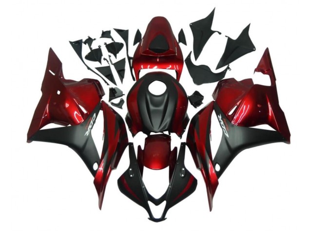 Kit Carénages Motos Complet CBR 600 RR 2009-2012 - Rouge Noir Kit Carénages Motos Complet CBR 600 RR 2009-2012 - Rouge Noir