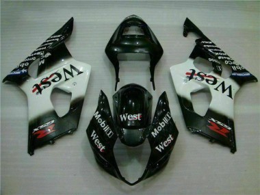 Kit Carénages Motos Complet GSXR 1000 K3 2003-2004 - Blanc Noir