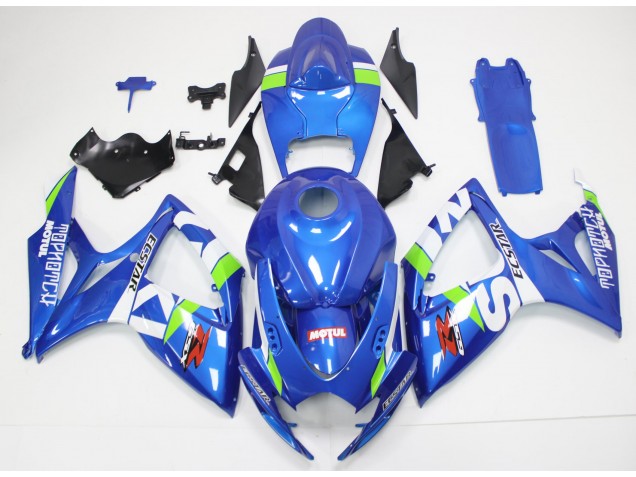 Kit Carénages Motos Complet GSXR 600 / 750 K6 2006-2007 - Bleu Blanc Kit Carénages Motos Complet GSXR 600 / 750 K6 2006-2007 - Bleu Blanc