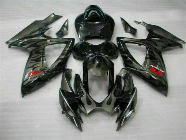 Kit Carénages Motos Complet GSXR 600 / 750 K6 2006-2007 - Noir Kit Carénages Motos Complet GSXR 600 / 750 K6 2006-2007 - Noir