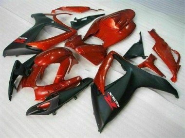 Kit Carénages Motos Complet GSXR 600 / 750 K6 2006-2007 - Rouge Noir