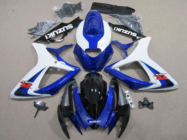 Kit Carénages Motos Complet GSXR 600 K6 2006-2007 - Bleu Blanc Kit Carénages Motos Complet GSXR 600 K6 2006-2007 - Bleu Blanc