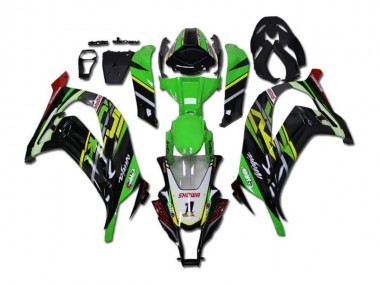 Kit Carénages Motos Complet ZX10R 2011-2015 - Vert Noir