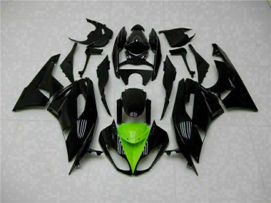Kit Carénages Motos Complet ZX6R 2009-2012 - Noir Vert
