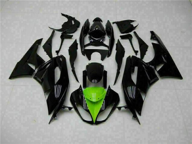 Kit Carénages Motos Complet ZX6R 2009-2012 - Noir Vert Kit Carénages Motos Complet ZX6R 2009-2012 - Noir Vert