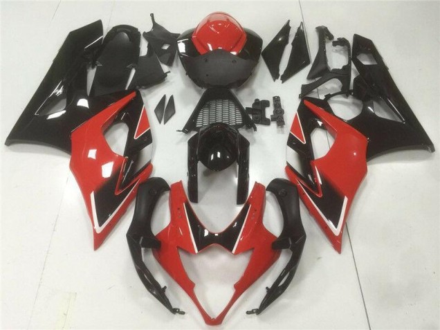 Kit Carénages Motos GSXR 1000 K5 2005-2006 - Rouge Noir Kit Carénages Motos GSXR 1000 K5 2005-2006 - Rouge Noir