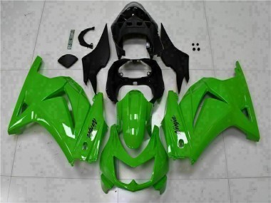 Kit Carénages Motos & Plastique EX250 2008-2012 - Vert Noir Ninja