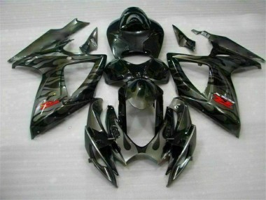Kit Carénages Motos & Plastique GSXR 600 / 750 K6 2006-2007 - Noir