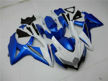 Kit Carénages Motos & Plastique GSXR 600 / 750 K8 2008-2010 - Bleu Blanc