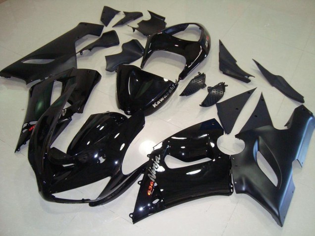 Kit Carénages Motos ZX6R 2005-2006 - Noir Kit Carénages Motos ZX6R 2005-2006 - Noir